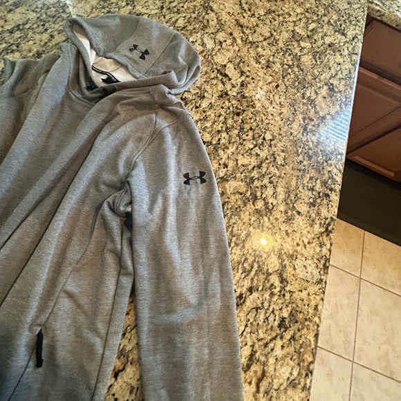 Under armor pullover hoodie size xl color gray excellent condition - Picture 2 of 6